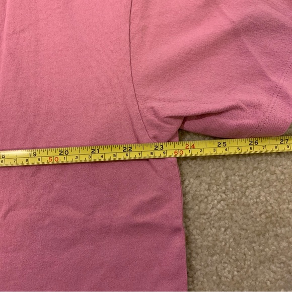 Purple Brand Bleached Pink Short Sleeve T-Shirt Size Large L Dropped Fit - Picture 10 of 10